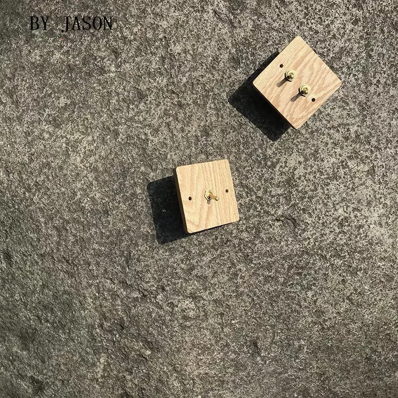 110 V 250 клен/орех роскошный настенный светильник панель переключателя ручной