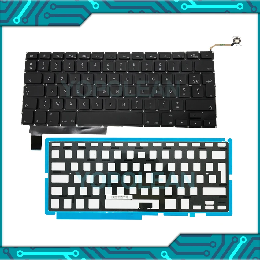 Новая Французская клавиатура A1286 с подсветкой 5 шт. для Macbook Pro Unibody 15 дюймов a1286 2009