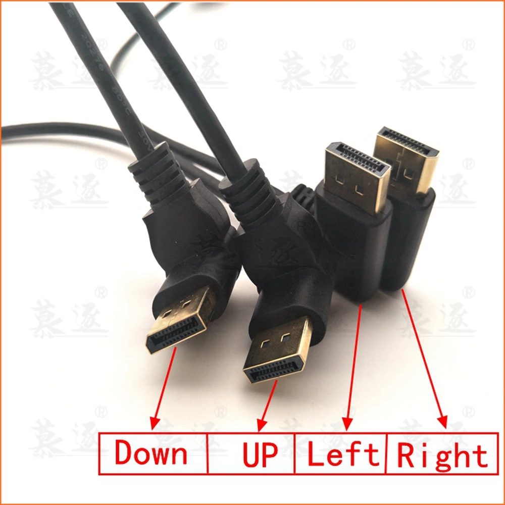 Удлинительный кабель для ЖК проекторов 30 см разъем дисплея DP штекер 90 градусов