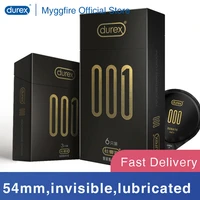 new durex 001 ultra thin condoms 54mm polyurethane non latex condom for men invisible penis sleeve products sex toys byt