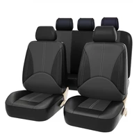 aimaao pu leather car seat cover cushion for front rear backseat seat cover auto chair seat protector mat pad anti slip