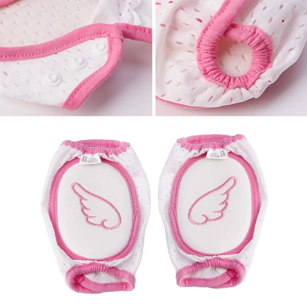 Protector de rodilla para ni&ntilde;os peque&ntilde;os, dise&ntilde;o a presi&oacute;n, malla transpirable, Unisex, almohadillas para la rodilla, Protector, suministros para beb&eacute;s, 2 uds.-4