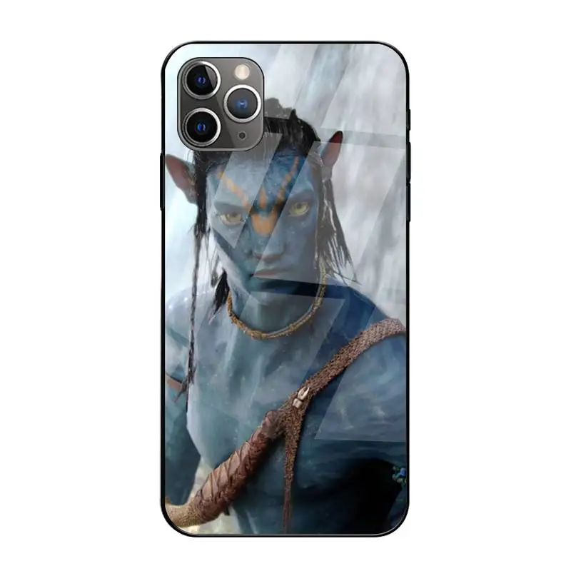 

ZFGHSHYQ Planet Avatar Phone Case Tempered Glass For Iphone6plus 6S 7 7plus 8 X XS XSmax XR 11 12 Pro Max 12mini