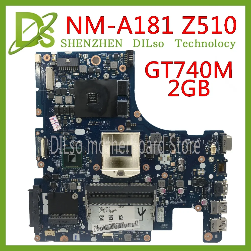 Kefu AILZA NM-A181 для lenovo Ideapad Z510 AILZA NM-A181 для lenovo Z510 Материнская плата ноутбука GT740M 2GB Материнская плата Тест