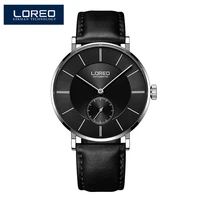2020 loreo luxury top sapphire mens automatic watch leather mechanical watch business casual fashion 5atm waterproof clock