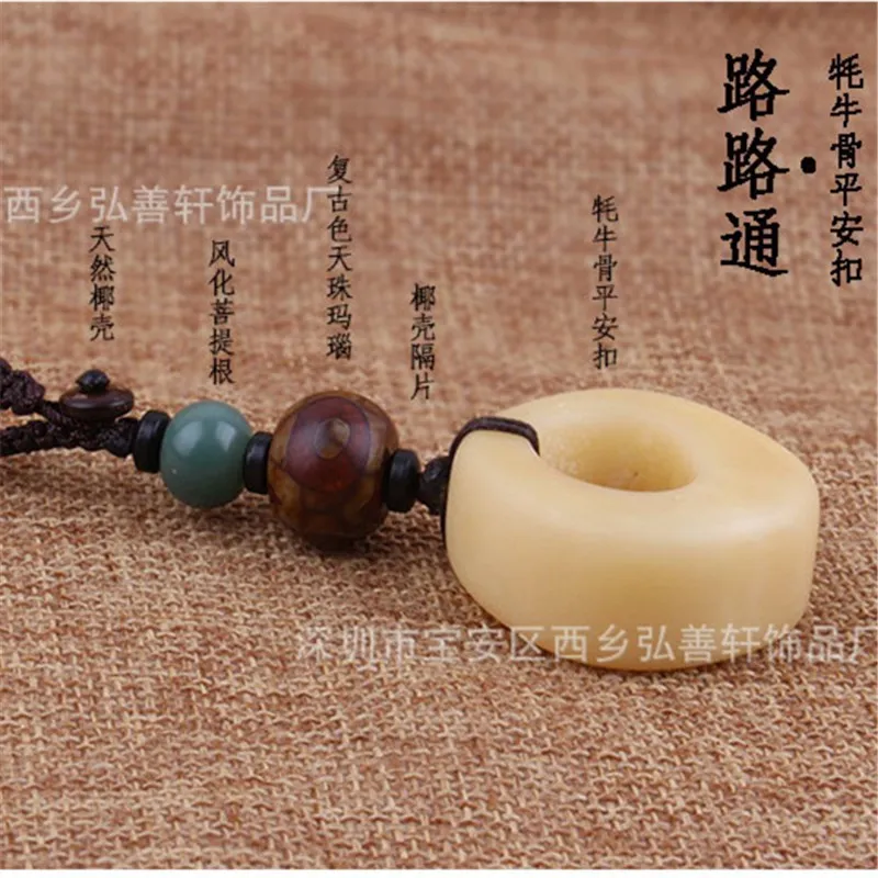 Креативный брелок для ключей на удачу ручная работа подвеска в виде козьей кости