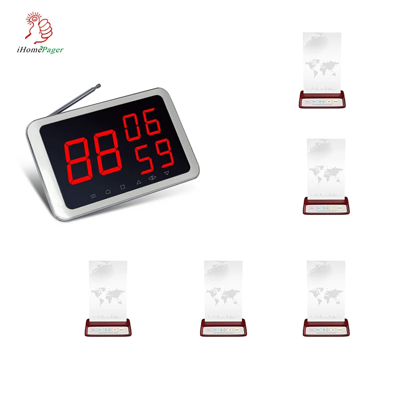 Беспроводная система вызова Официант Система для ресторана три группы номер