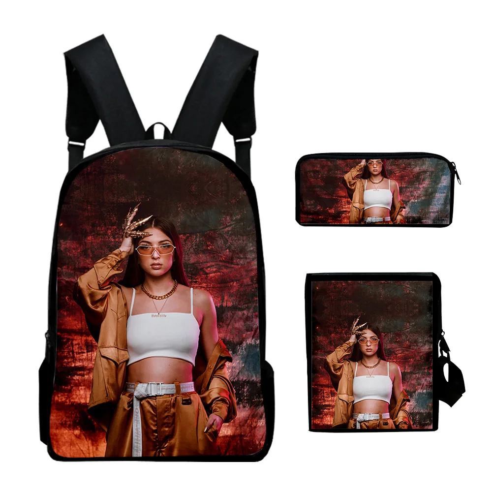 Роскошный милый рюкзак Eva queen 3 шт./компл., школьный портфель для учеников с 3D принтом, модный дорожный рюкзак для ноутбука, сумка на плечо, чех...