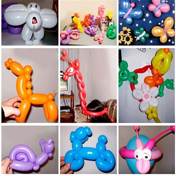 10 штук пакет Волшебные длинные животные смешанные цвета завязывание