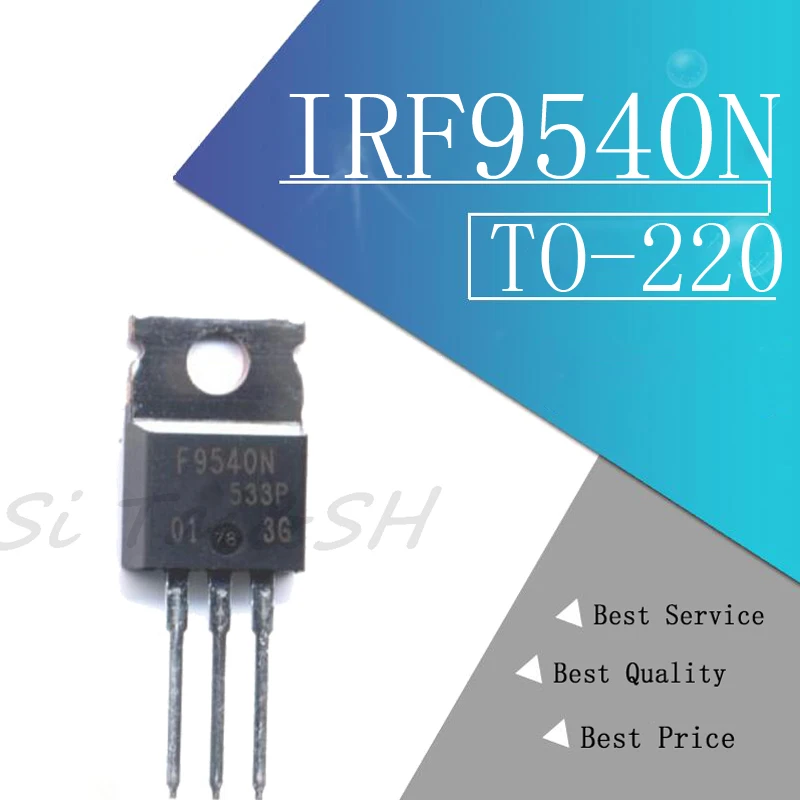 10 шт. IRF9540N IRF9540NPBF IRF9540 TO 220 MOSFET MOSFT PCh 100V 23A 117mOhm 64.7nC|Интегральные схемы| |