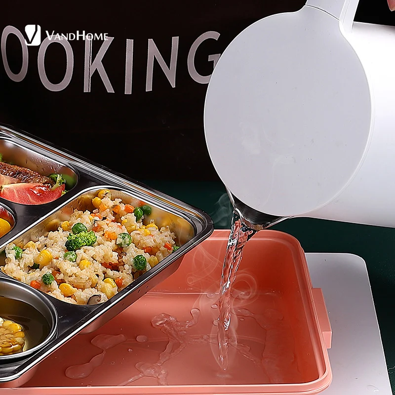 Японский Ланч-бокс VandHome для детей бэнто-бокс из нержавеющей стали 18/8 с отсеками