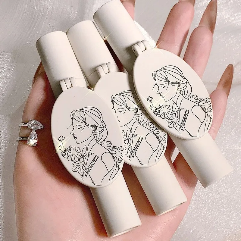 Бархатный матовый блеск для губ 5 цветов серия темных легкое размытие губная