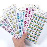 1pc kawaii balloon fun stickers cute bronzing digital alphabet diy decorative scrapbook diary stationery office school supplies