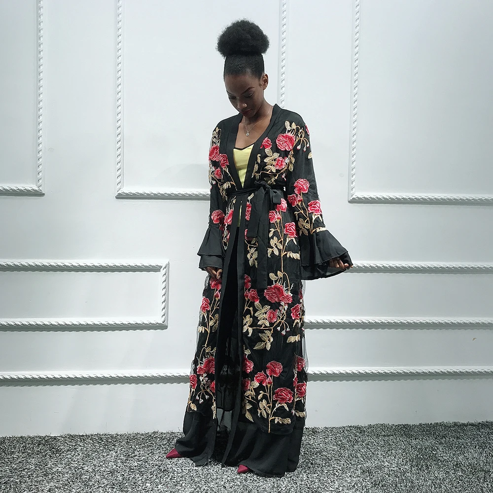 Кимоно Кардиган абайя хиджаб мусульманское платье женское | Тематическая одежда