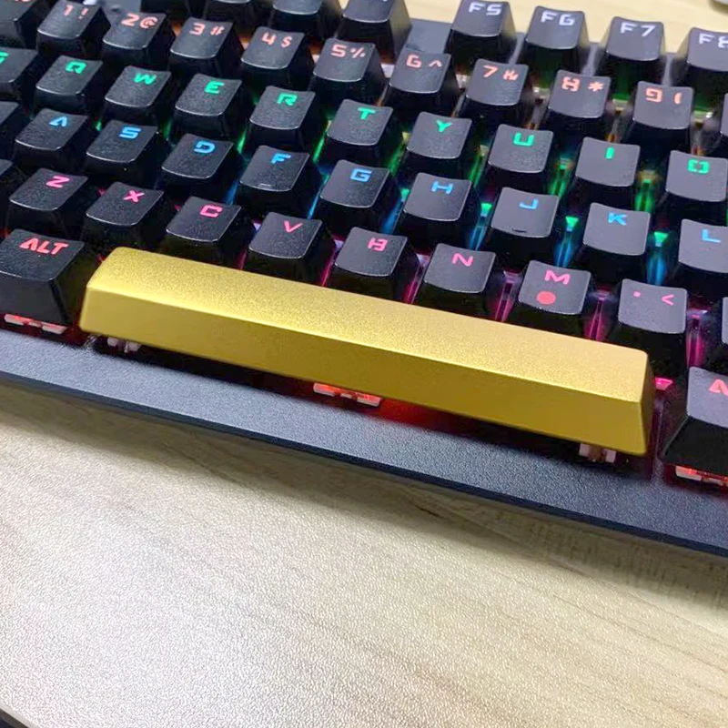

Metal Keycaps For Mechanical Keyboard Computer Peripheral Accessories CNC Engraving Aluminum Alloy Game Space Bar 6.25 Mx Shaft