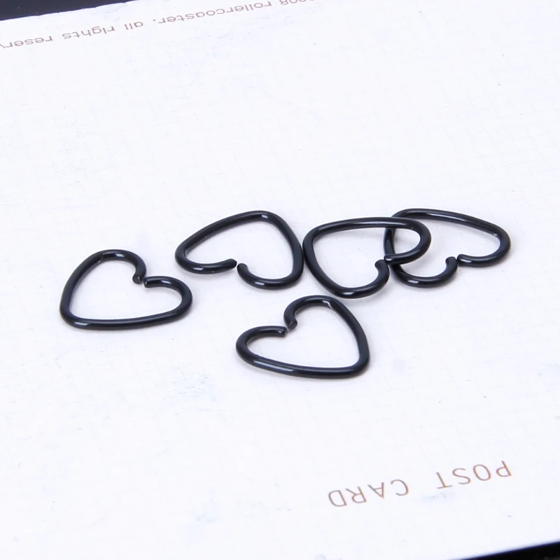 В форме сердца Поддельные трагус пирсинг кольцо спиральный для хряща Tragus Daith