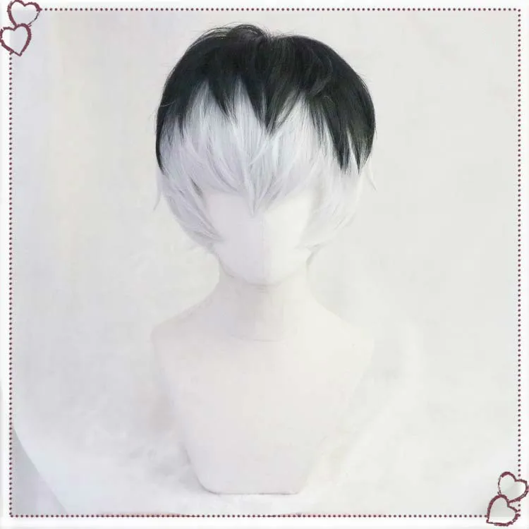 Аниме Токийский Гуль Re Kaneki Ken Сасаки хайсе косплей парик короткие черные белые