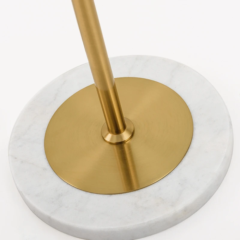 Скандинавский дизайнерский стеклянный шар абажур Мраморная основа светодиодный