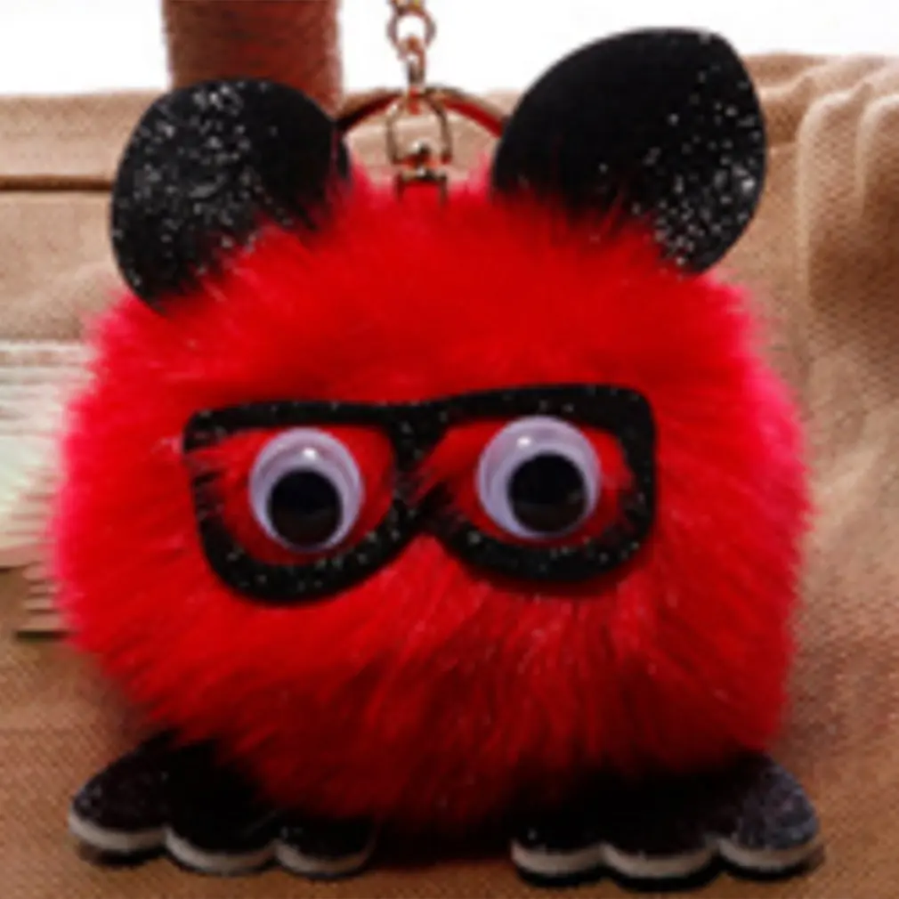 Мини милые брелки для хомяков из искусственного кроличьего меха пушистые