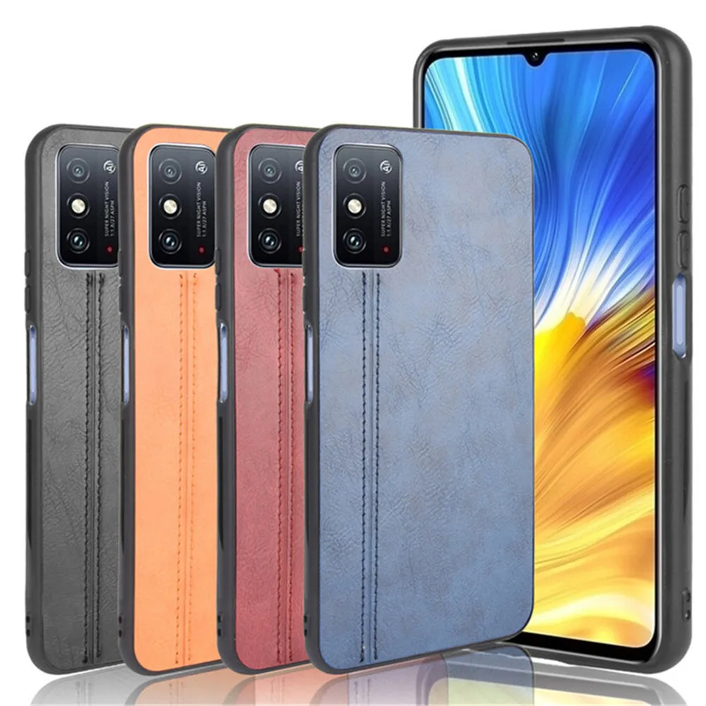 Чехол для Huawei Honor X10 Max роскошный жесткий чехол накладка из телячьей кожи с линиями