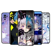 anime cute rem for xiaomi redmi note 10s 10 9 9s 9t 8t 8 7 6 5 pro max 5a 4x 4 5g soft silicone phone case