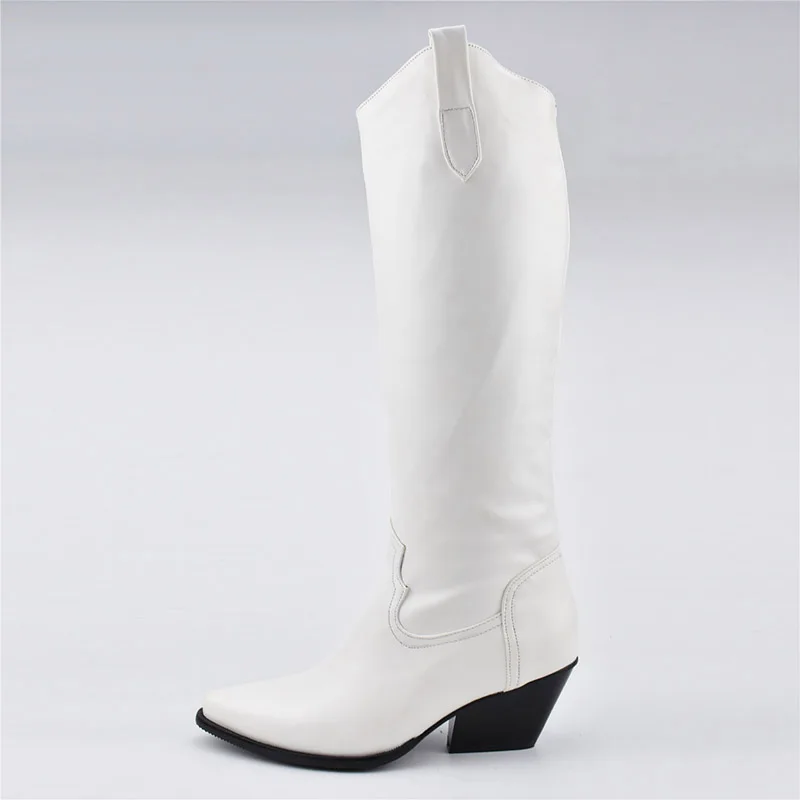 Женские сапоги с острым носком на высоком каблуке размеры 34 48|Женские