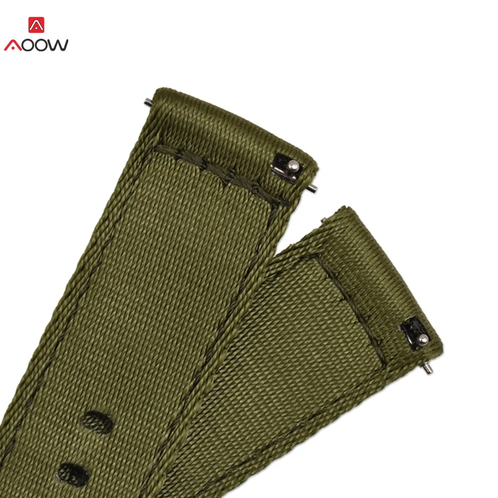 

18mm 20mm 22mm 24mm Nylon Sport Strap band watchband Wrist Bracele for Samsung Gear S3 Frontier / Classic galaxy watch Active 2