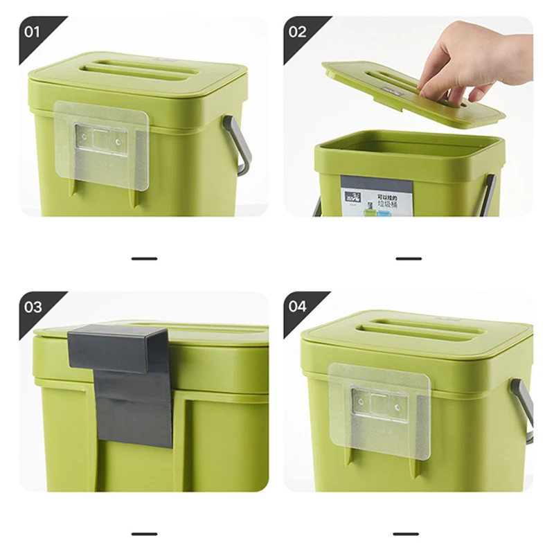 Настенный Складной мусорный ящик кухонный шкаф подвесная корзина для мусора