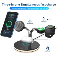 25w fast magnetic wireless 3 in 1 touch light charging station dock stand for iphone 13 12 11 iwatch airpods pro