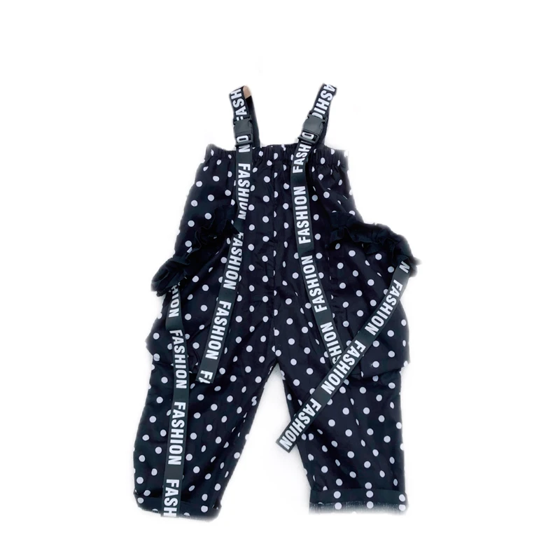 Новинка 2020 года Детские комбинезоны для девочек Летние модные широкие брюки в