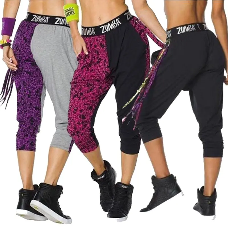 Одежда Zumba новинка дешевая Женская одежда штаны для йоги аэробики бега фитнеса
