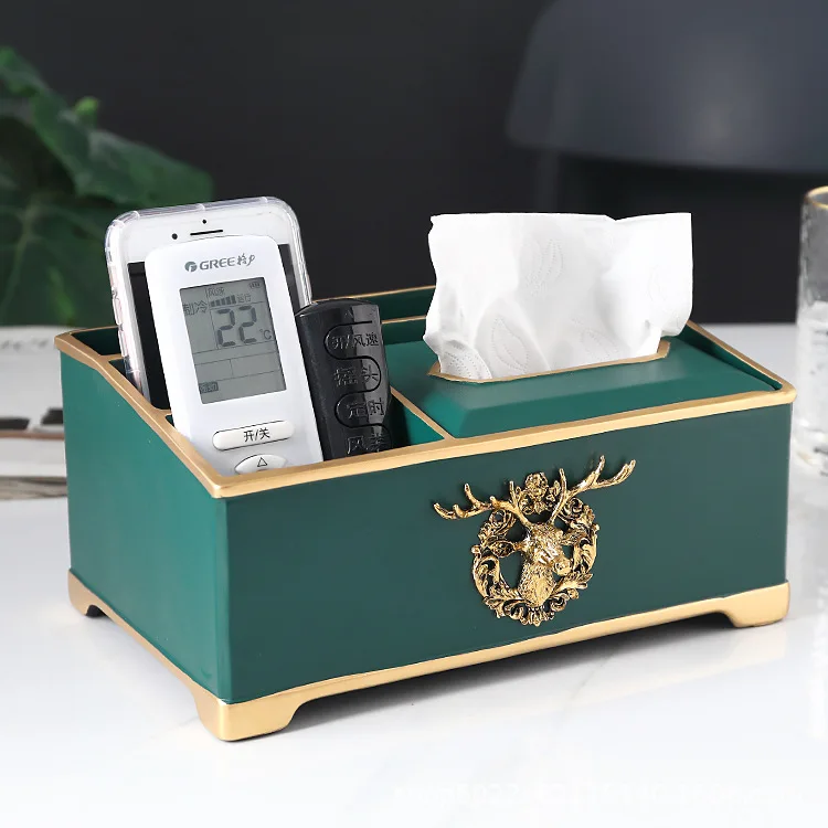 

Nordic Роскошные Бумага Полотенца коробка Творческий Бытовая многофункциональная коробка высокое Класс Гостиная Настольный ящик для хранения пультов дистанционного управления