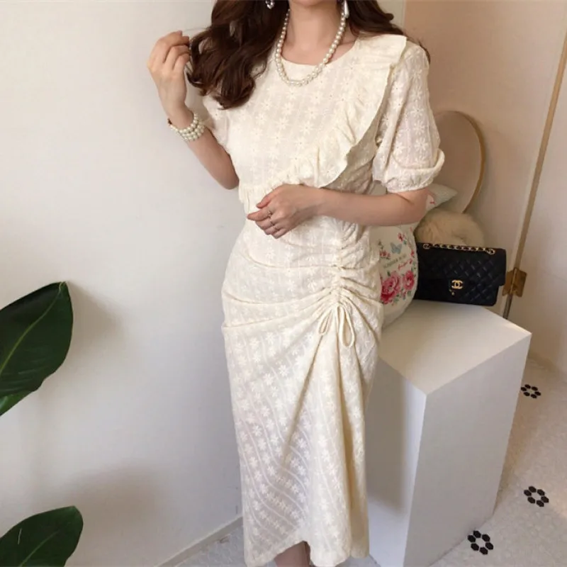 HziriP 2020 весенне летнее винтажное женское платье с рюшами и цветочным принтом