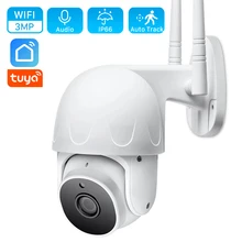 3MP Tuya Wifi Camera Smart Life Cloud 1080P Auto Tracking PTZ IP Camera Outdoor Motion Detect Alarm CCTV Home Security Camera