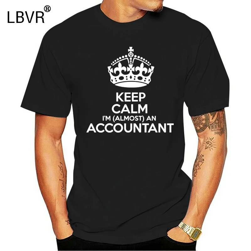 Футболка мужская с надписью Keep Calm I'm very An проводник тенниска забавным принтом в