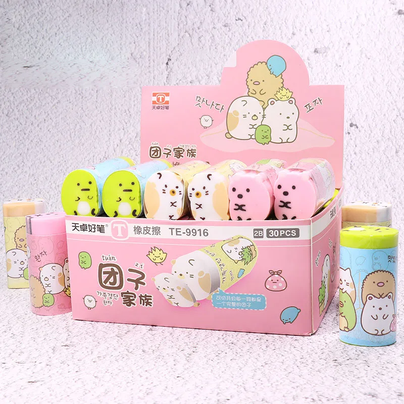 

30 шт./лот Sumikko Gurashi нарезанный ластик милый резиновый карандаш для рисования ластики Канцтовары для детей Подарки школьные подарки