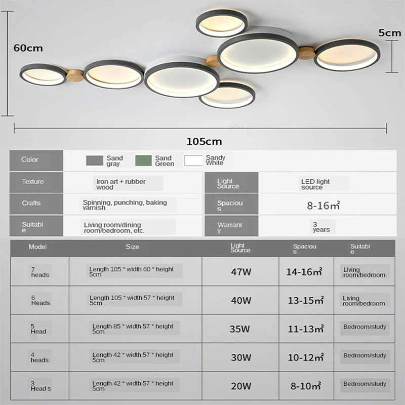 $39.60 Nordic style living room LED ceiling light chandelier bedroom ceiling lamp kitchen chandelier factory direct ceiling lamps