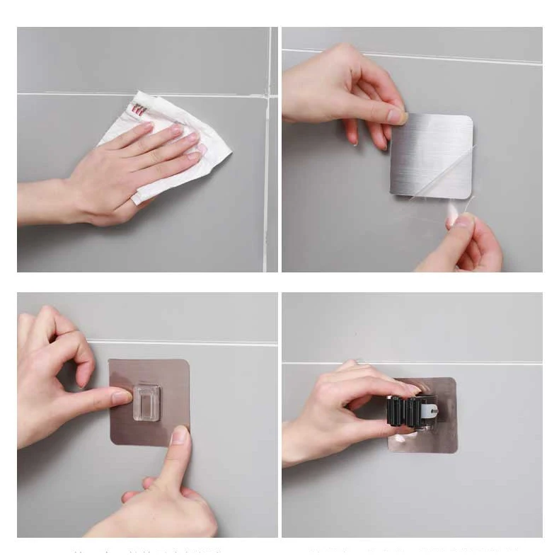 

2/5PCS Adhesive Multi-Purpose Hooks Wall Mounted Mop Organizer Holder RackBrush Broom Hanger Hook Kitchen Bathroom Strong Hooks