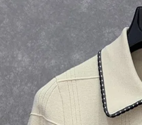 

Женский вязаный кардиган на пуговицах, универсальный кардиган с жемчужными пуговицами и лацканами, весна-осень 2020