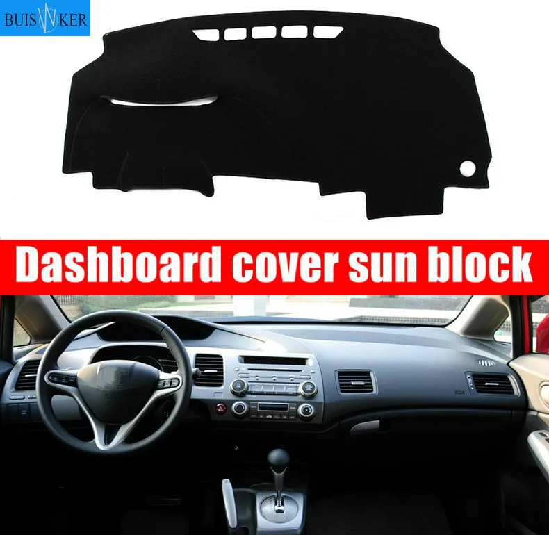

For Honda Civic 4-Door Sedan 2006-2011 Interior Dashboard Cover Dashmat Dash Mat Pad Sun Shade Dash Board Cover Carpet