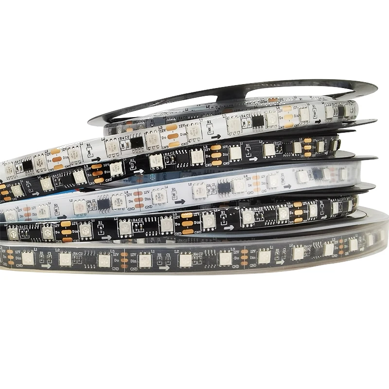 5M WS2811 RGB LED Waterproof Light Strip 5050 SMD Addressable 48 LED External 1 IC Control 3 LED Bright Ordinary 12V