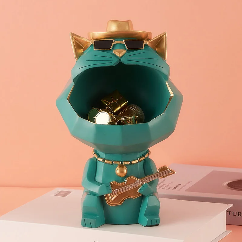 Статуэтка крутой собаки коробка для хранения с большим ртом домашние украшения