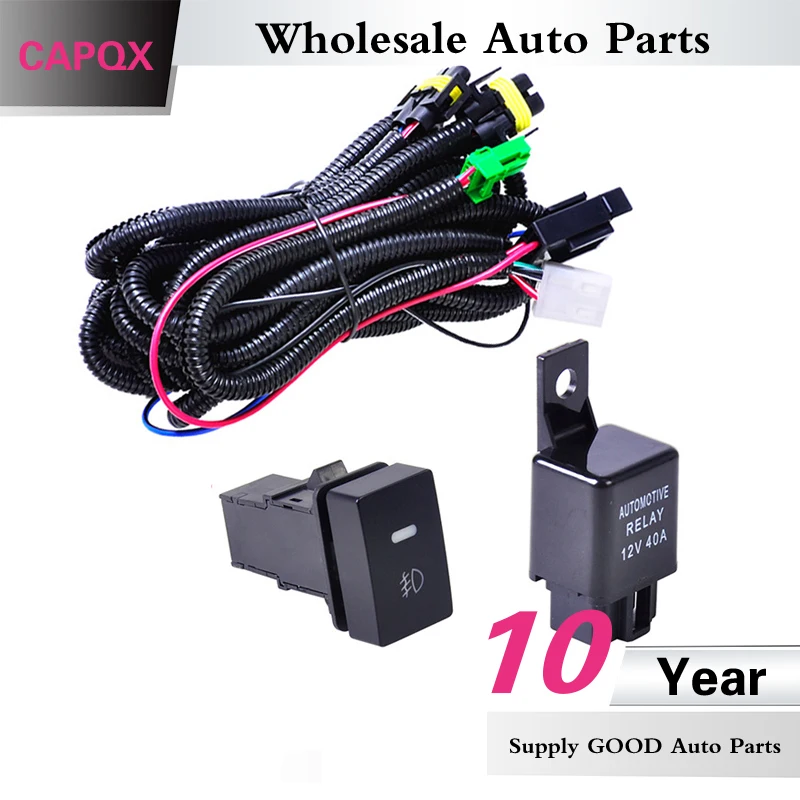 Комплект противотуманных фар CAPQX для переднего бампера жгут проводов