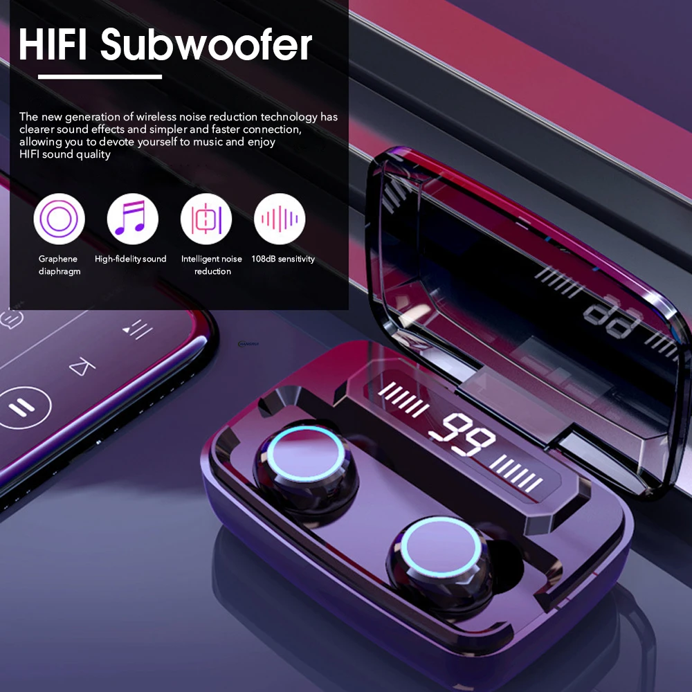 Беспроводные наушники с сенсорным управлением игровая стереогарнитура Bluetooth