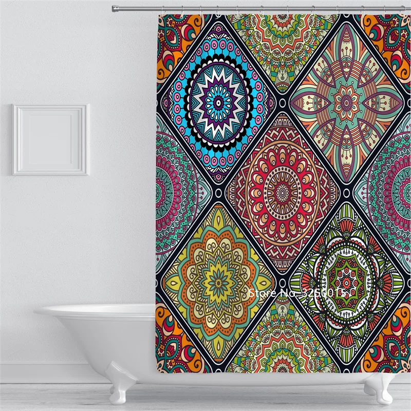 Черно-белая душевая занавеска с леопардовым принтом для ванной снега гор