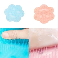 lazy people bath massage pad silicone material feet non slip artifact bathroom pads scrubbing soft washing mat q8v3