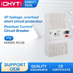 ICHYTI PG 5-60A 4P Low Voltage Air Switch Residual Current Circuit Breaker With Over and Short Current Leakage Protection