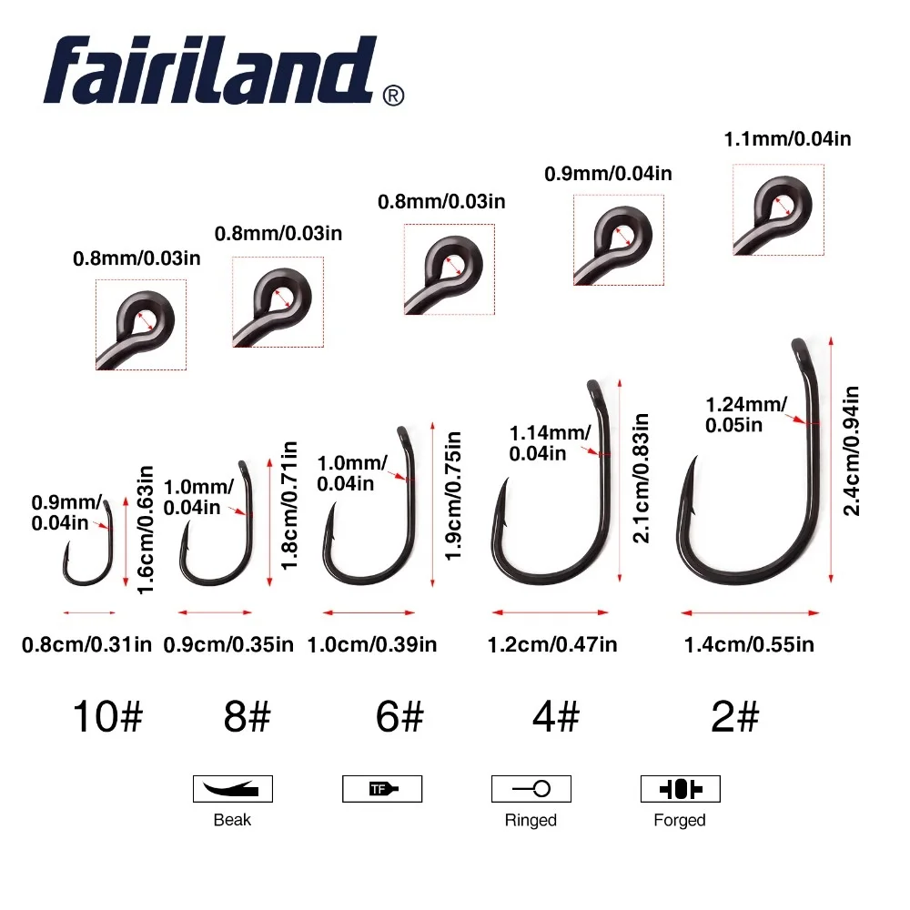 50 шт. 100 шт./лот TFSH K матовый черный PTFE покрытием Карп рыболовные крючки 2 #4 #6 #8 #10 #
