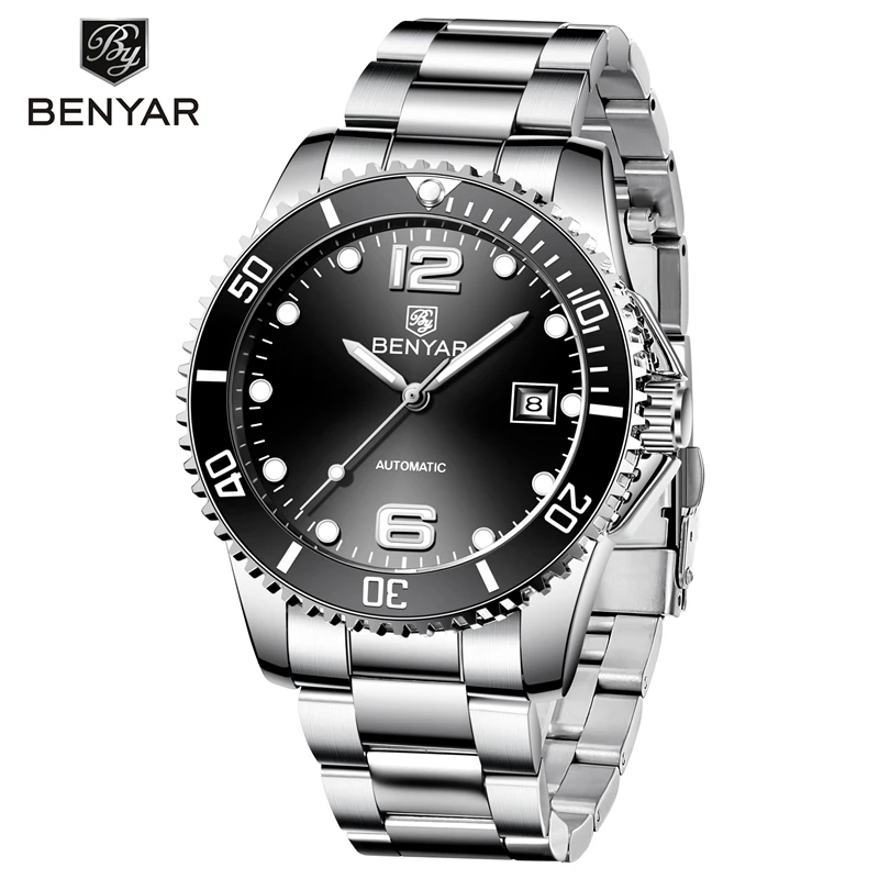 Relogio Masculino BENYAR Брендовые мужские Модные Военные часы Роскошные водонепроницаемые