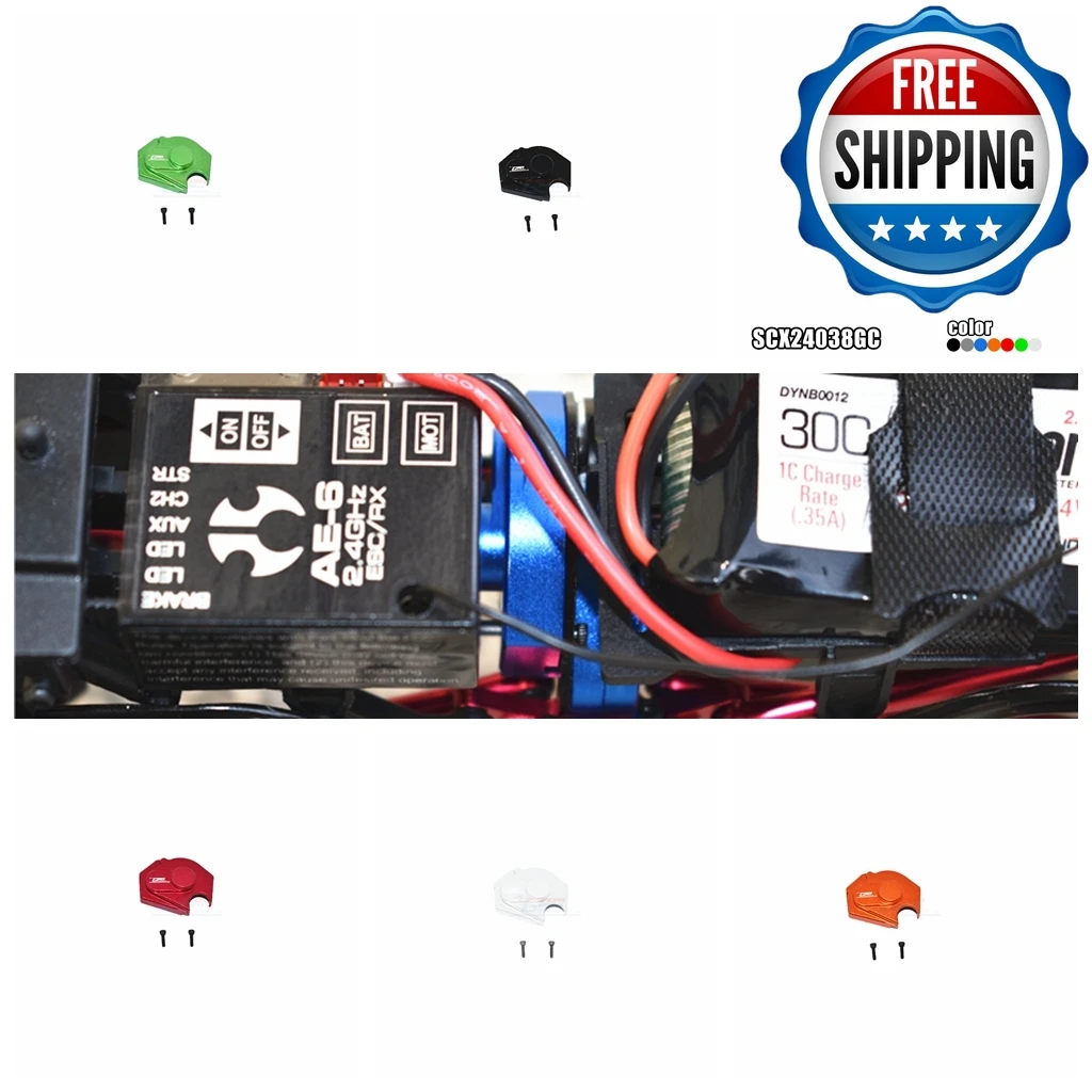 Защитная крышка GPM из алюминиевого сплава для основного шестеренка AXIAL-1/24 4WD SCX24